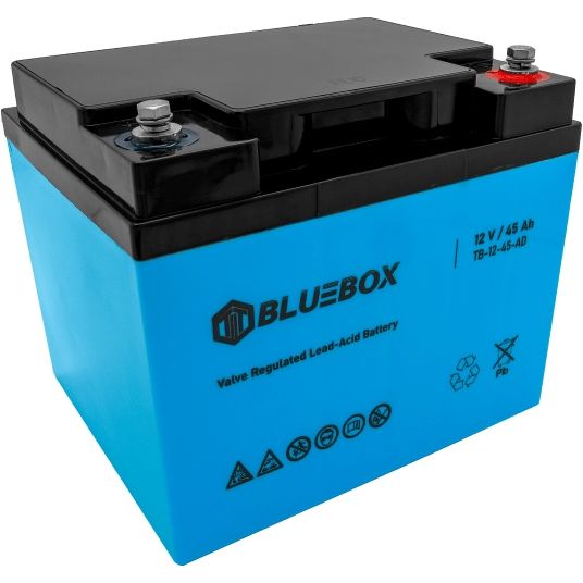 ﻿Akumulator żelowy BEZOBSŁUGOWY BlueBox 12 V 45Ah GEL