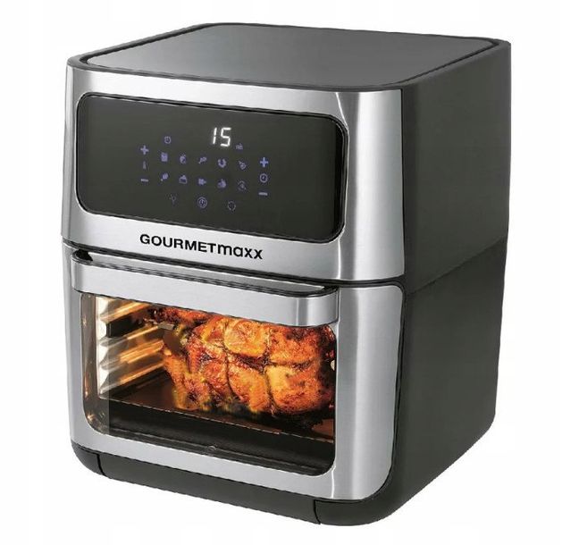 FRYTKOWNICA BEZTŁUSZCZOWA PIEKARNIK 12L AIR FRYER OBROTOWY KOSZT NA FRYTKI