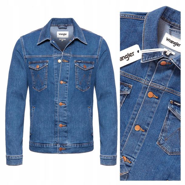 ﻿Męska kurtka jeansowa Wrangler REGULAR JACKET S