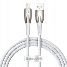 kabel-usb-do-lightning-baseus-glimmer-2-4a-1m-bialy