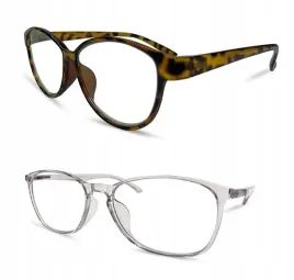 2x-okulary-zerowki-blokujace-swiatlo-niebieskie-bezbarwne-panterki-komplet
