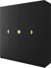 szafa-uchylna-kami-200-czarna-uchwyt-zloty