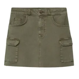 spodnica-dziewczeca-mango-bawelniana-bojowka-zielona