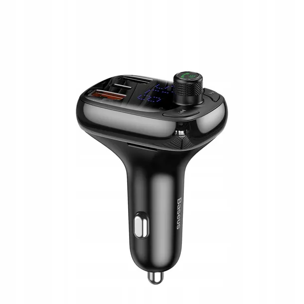 baseus-ladowarka-transmiter-fm-bluetooth-5-0-qc3-2x-usb-i-usb-c-typ-c-stan-opakowania-oryginalne
