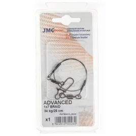 przypon-wedkarski-z-plecionki-tytanowej-1x7-advanced-34kg-25-cm