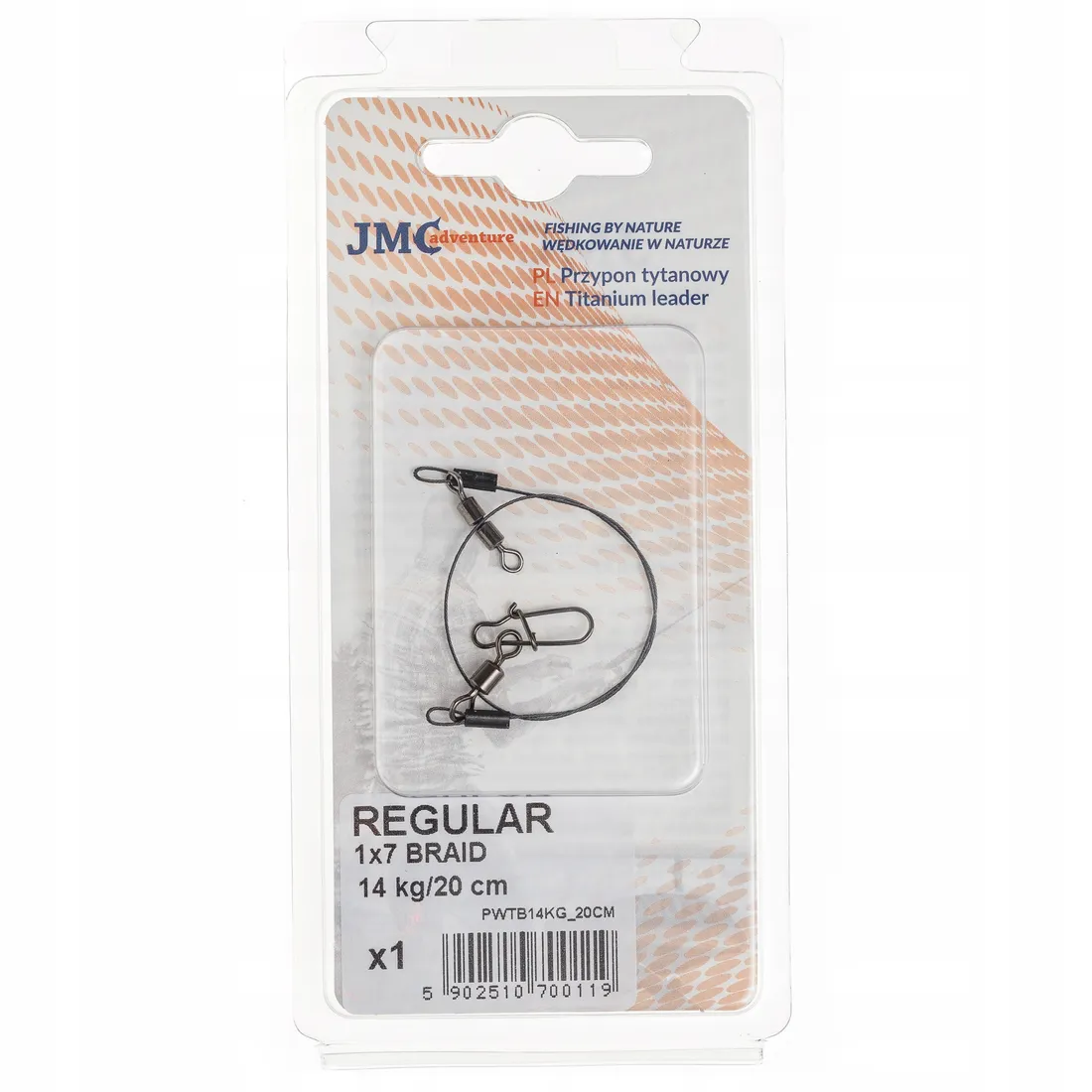 przypon-jmc-titanium-braid-1x7-regular-14kg-20cm-stan-nowy