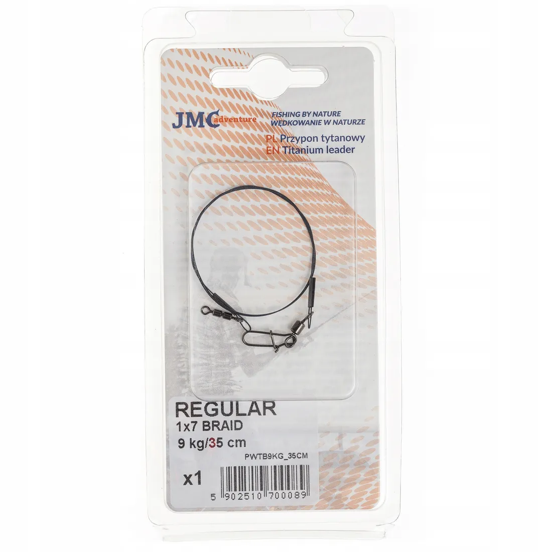przypon-jmc-titanium-braid-1x7-regular-9kg-35cm-stan-nowy