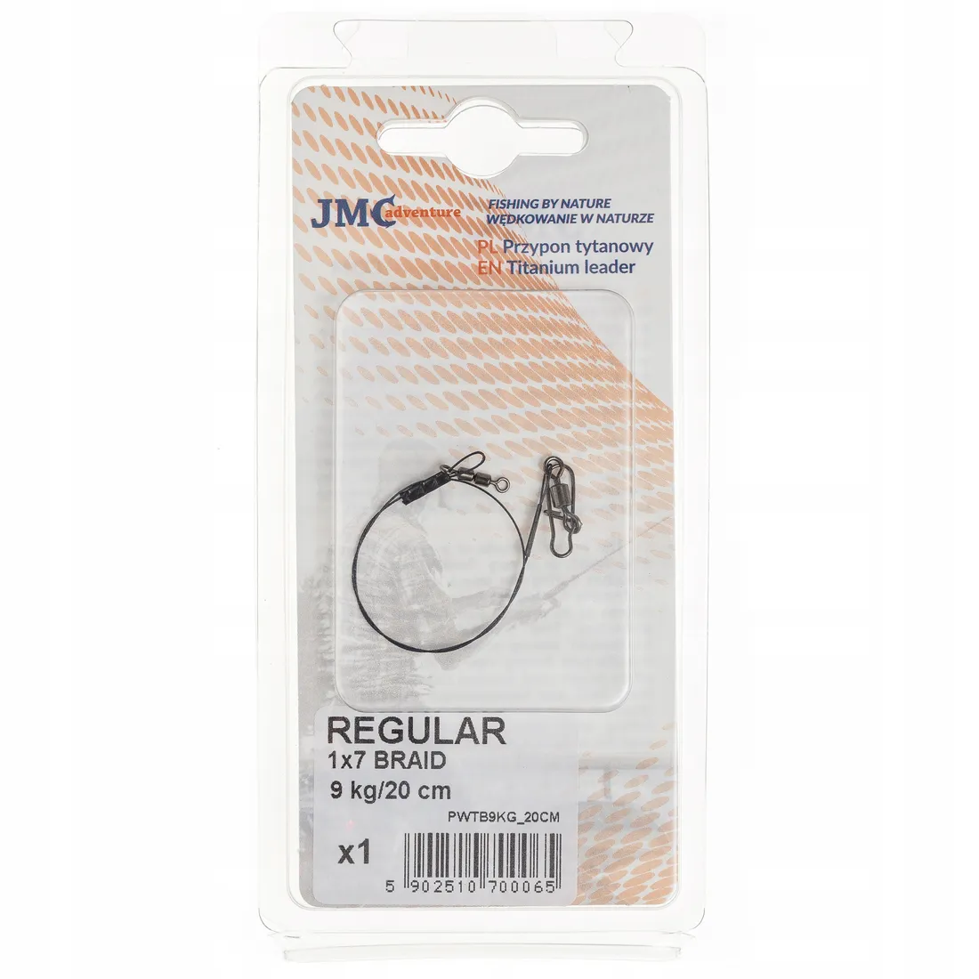 przypon-jmc-titanium-braid-1x7-regular-9kg-20cm-stan-nowy