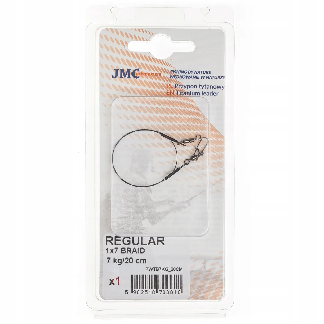 przypon-jmc-titanium-braid-1x7-regular-7kg-20cm-stan-nowy