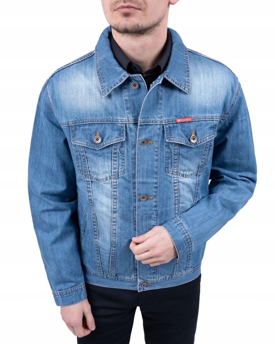 Johnny's - kame Kurtka jeansowa męska katana - jasna roz. 3XL – 159078608