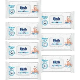 7x-aqua-wipes-nawilzane-chusteczki-dla-dzieci-mokre-99percent-pure-water-60-szt