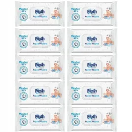 10x-aqua-wipes-nawilzane-chusteczki-dla-dzieci-mokre-99percent-pure-water-60-szt