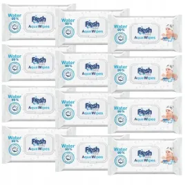 12x-aqua-wipes-nawilzane-chusteczki-dla-dzieci-99percent-pure-water-mokre-60-szt