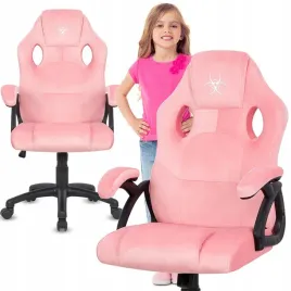 fotel-obrotowy-gracza-welur-rozowy-krzeslo-do-biurka-ucznia-dziewczynki