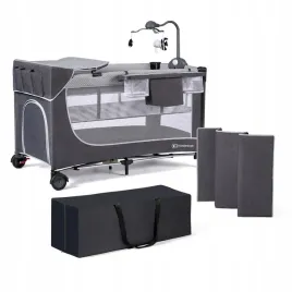 lozeczko-turystyczne-kojec-dwupoziomowe-skladne-leody-kinderkraft-szary