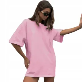 koszulka-damska-oversize-dluga-t-shirt-rozowa-tunika-mini-sukienka-xl