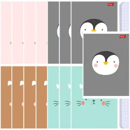 zeszyt-a5-w-kratke-32-kartki-laminowany-cute-zwierzatka-unipap-15-sztuk