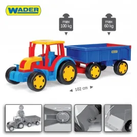 wader-66100-gigant-traktor-z-przyczepa