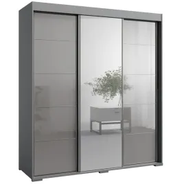 szafa-przesuwna-z-lustrem-como-3d1l-180-szara-lacobel