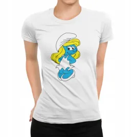 koszulka-t-shirt-damska-z-nadrukiem-smerf-smerfetka-prezent-duzy-wybor-3xl