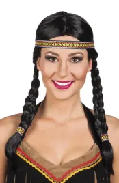 peruka-indianki-czarna-z-opaska-85725-wednesday-wensday-z-warkoczami