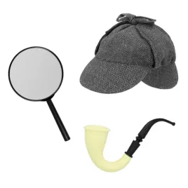 zestaw-detektywa-czapka-lupa-fajka-33201-sherlock-holmes