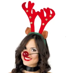 opaska-renifer-czerwona-42096bz-rogi-z-dzwoneczkami