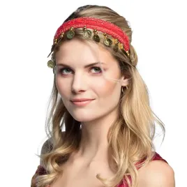 opaska-taniec-brzucha-czerwona-00457cz-bollywood