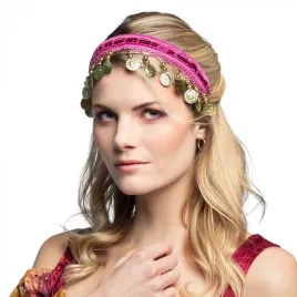 opaska-taniec-brzucha-rozowa-00457r-bollywood-cyganka-arabka-alladyn