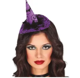 opaska-czarownica-mini-fioletowa24552bz-kapelusz-halloween-andrzejki