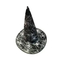 kapelusz-czarownicy-z-pajeczyna-cc266-czarny-ze-srebrna-pajeczyna-i-pajakam