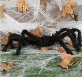 pajak-gigant-70cm-tg38897-halloween-czarny-wlochaty-xl