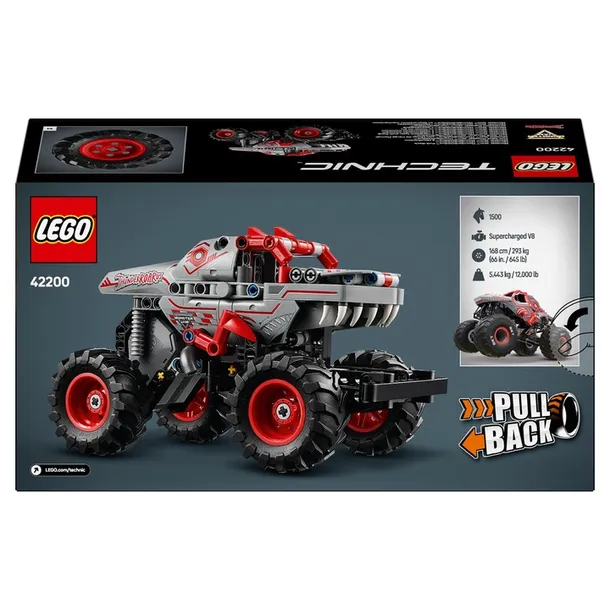 klocki-lego-technic-samochod-monster-jam-thunderroarus-naped-pull-back-auto-wiek-podawania-brak-informacji-stan-nowy