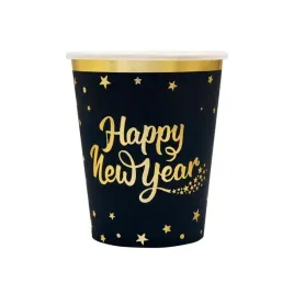kubeczki-happy-new-year-czarne-512662-6-sztuk-220-ml