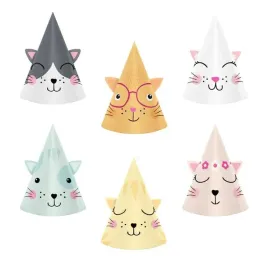 czapeczki-kotki-koty-urodzinowe-151273-6szt-papierowe-kicia-kocia