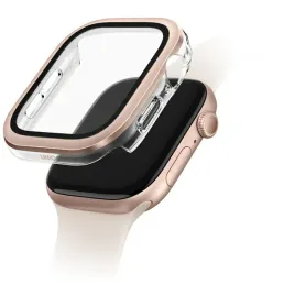 etui-uniq-voute-do-apple-watch-series-10-46mm-szklo-hartowane-rozowo-zloty