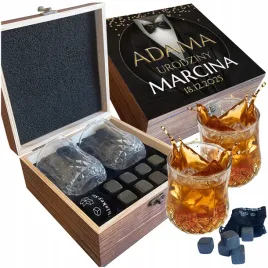pudelko-zestaw-kamieni-do-whisky-szklanki-prezent-18-20-30-40-50-urodziny