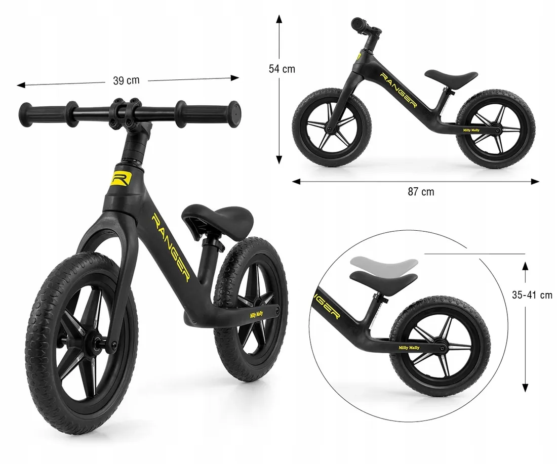 milly-mally-5704-rowerek-biegowy-ranger-flash-black-stan-nowy