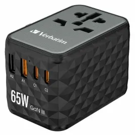 verbatim-adapter-podrozny-eu-uk-us-gan2xusb-a-2xusb-c-pd-65w-uta-05-czarny
