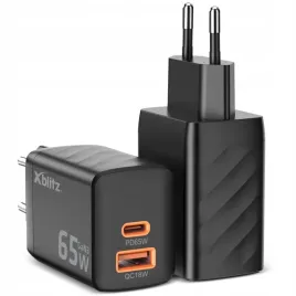 szybka-podwojna-ladowarka-sieciowa-xblitz-xc2-gan3-usb-c-pd-65w-usb-a-qc3-0