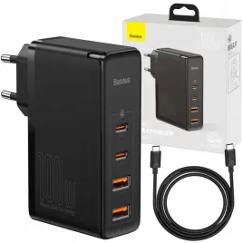 baseus-mocna-ladowarka-sieciowa-zasilacz-2x-usb-usb-c-qc-100w-kabel-typ-c