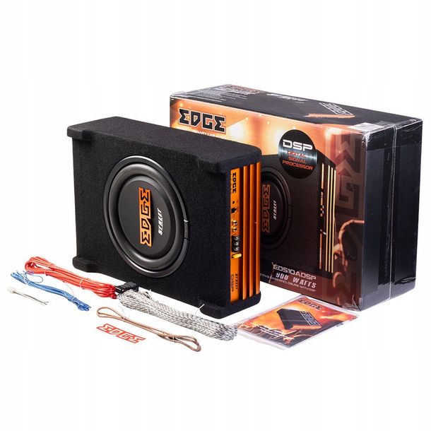 Aktywna skrzyna basowa EDGE EDS10ADSP-E4 DSP 25cm 900W Aplikacja + Kable