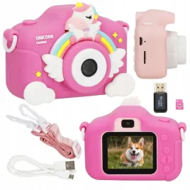 aparat-cyfrowy-dla-dzieci-fotograficzny-40mpx-3-gry-rozowy-jednorozec-karta