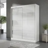 szafa-przesuwna-como-2d-150-biala-lacobel-stan-nowy