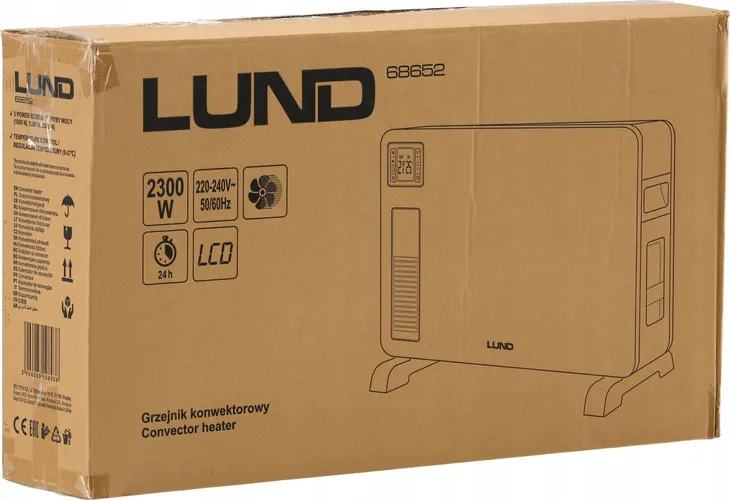 lund-grzejnik-konwektorowy-2300w-panel-lcd-stan-nowy-kolor-czarny