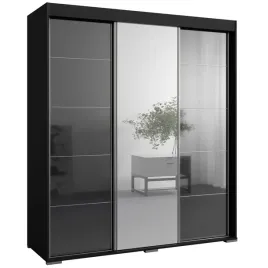 szafa-przesuwna-z-lustrem-como-3d1l-180-czarna-lacobel