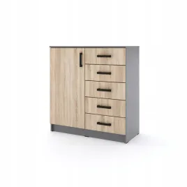 mlodziezowa-komoda-sigma-s4-1u5s-90-cm-z-szufladami-dab-sonoma
