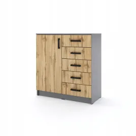 mlodziezowa-komoda-sigma-s5-1u5s-90-cm-z-szufladami-dab-wotan
