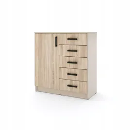 mlodziezowa-komoda-sigma-k4-1u5s-90-cm-z-szufladami-dab-sonoma