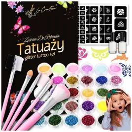 duzy-zestaw-do-robienia-tatuazy-szablony-tatuaze-brokat-zmywalne-prezent-xl